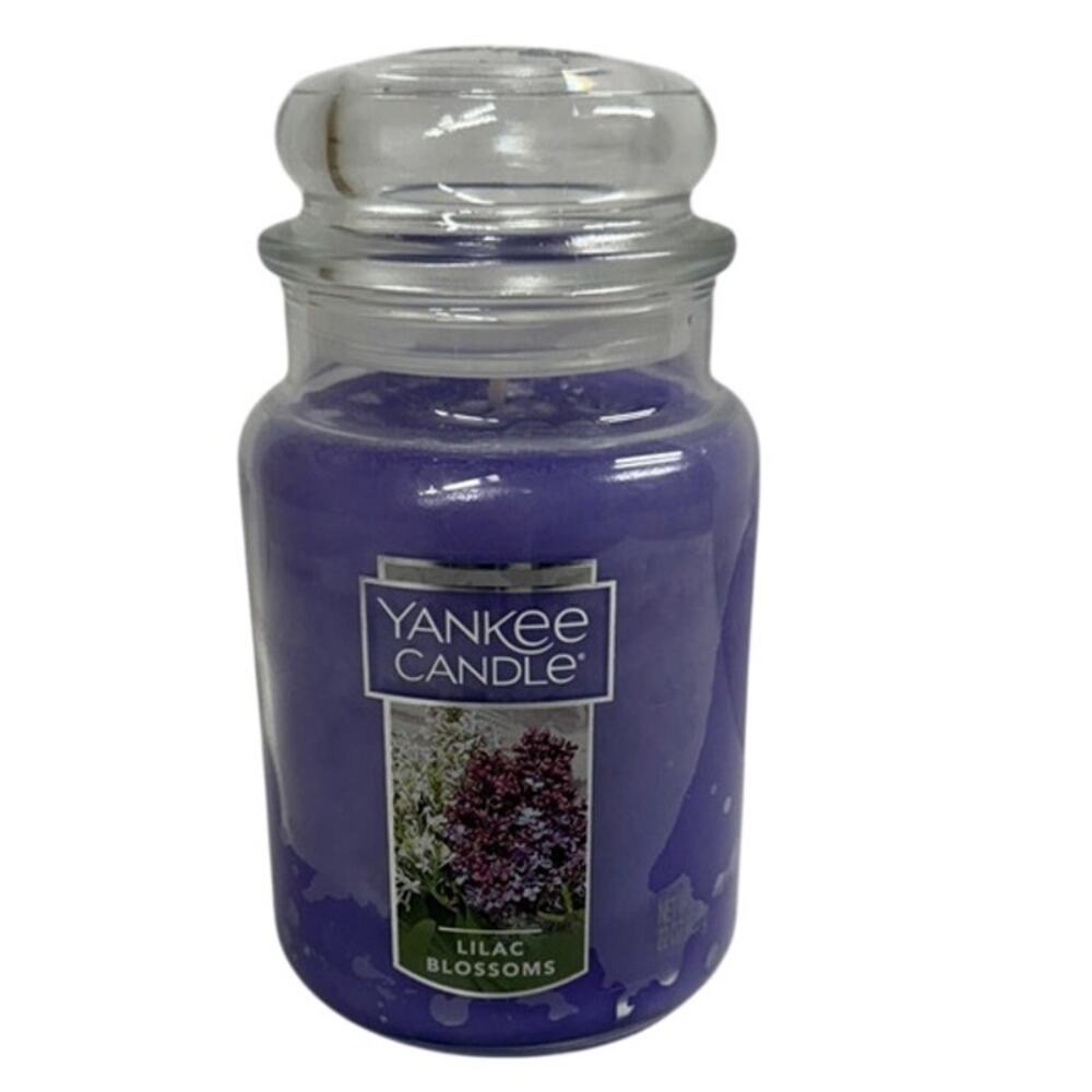 NEW Yankee Candle Lilac Blossoms in‎ Rich Purple 22 Oz. Candle